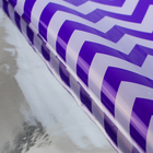Плёнка металлизированная "Фиолетовые зигзаги", 70 х 100 см - Фото 1