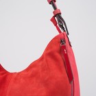 Сумка женская на молнии, отдел с перегородкой, наружный карман, регулируемый ремень, цвет красный - Фото 4