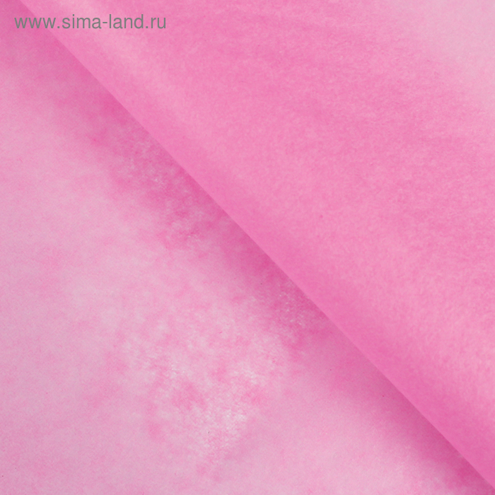 Бумага упаковочная тишью, розовая, 50 см х 66 см - Фото 1