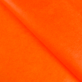Бумага упаковочная тишью, оранжевая, 50 см х 66 см