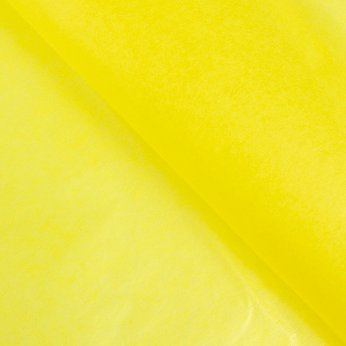 Бумага упаковочная тишью, желтая, 50 см х 66 см