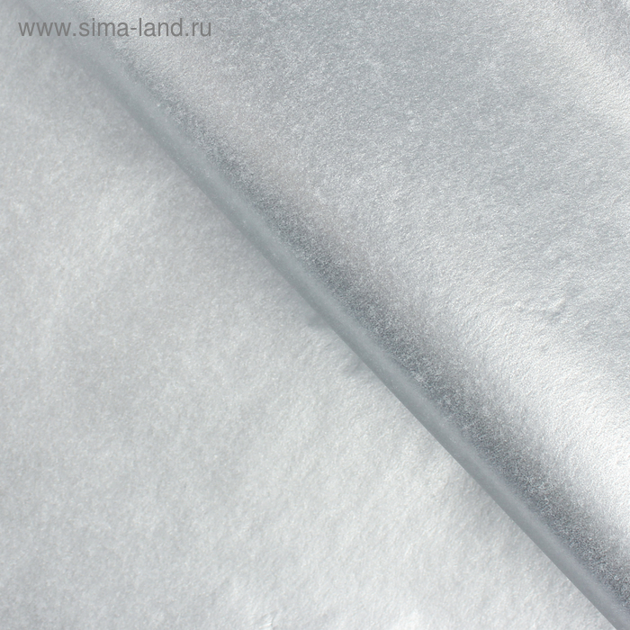 Бумага тишью, серебристый, 50 см × 66 см - Фото 1