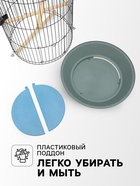 Клетка для корелл круглая «Рио», 40×83 см, микс цветов - Фото 3