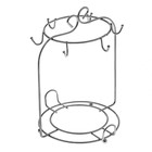 Подставка для чайного сервиза Доляна, 14×14×16 см, цвет серый - Фото 1