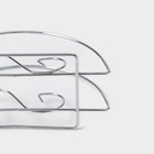 Салфетница Доляна «Завиток», 13.5×6×7 см, хромированная - Фото 5