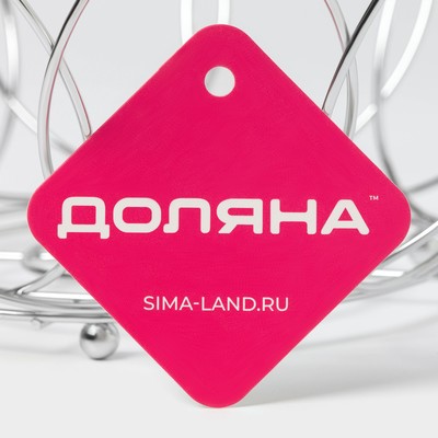 Фруктовница Доляна «Вязь», 24.5×12 см, хром