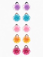 Серьги клипсы детские Выбражулька «Блестящие цветы», миксы - Фото 2