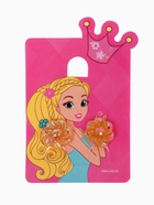 Серьги клипсы детские Выбражулька «Блестящие цветы», миксы - Фото 4