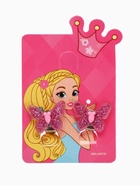 Серьги клипсы детские Выбражулька «Блестящая бабочка», микс - Фото 5