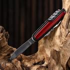 Нож швейцарский "Компаньон" 11в1 рукоять красная с черным кантом - Фото 1