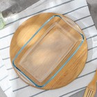 Форма для запекания Paşabahçe Borcam, 2 л, с крышкой, жаропрочное стекло, прозрачная - Фото 3