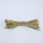 Шнурки для обуви, пара, плоские, 10 мм, 110 см, золотистые - Фото 4