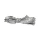 Шнурки для обуви, пара, плоские, 10 мм, 110 см, серебристые - Фото 4