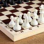 Шахматные фигуры, король h-6.2 см, пешка h-3.2 см, черно-белые - Фото 3