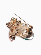 Брошь «Жук», розово-зелёная в золоте - Фото 3