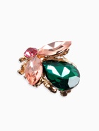 Брошь «Жук», розово-зелёная в золоте - Фото 4
