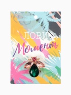 Брошь «Жук», розово-зелёная в золоте - Фото 5