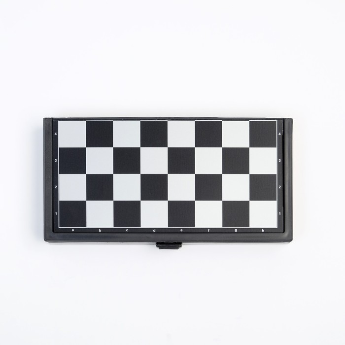 Шахматы магнитные, 13 х 13 см, чёрно-белые - фото 1906882509