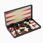 Настольная игра 3 в 1 «Зов»: нарды, шахматы, шашки, магнитная доска 19×19 см - Фото 5