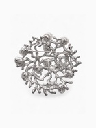 Брошь «Жемчужная россыпь», белая в серебре - Фото 3