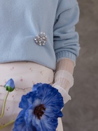 Брошь «Жемчужная россыпь», белая в серебре - Фото 2