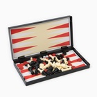 Шахматы классические «Зук» 3 в 1, с шашками и нардами, магнитная доска 24.5×24.5 см - Фото 5