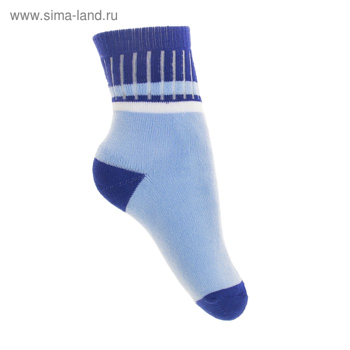 Носки детские плюшевые 8с36 цвет голубой, р-р 18-20 - Фото 1