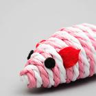 Набор игрушек для кошек: мышь 5 см и шар 4 см, микс цветов - Фото 4