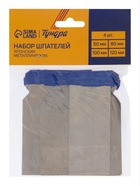 Набор шпателей ТУНДРА, «японские», металлические, 50-80-100-120 мм, 4 шт. - Фото 2