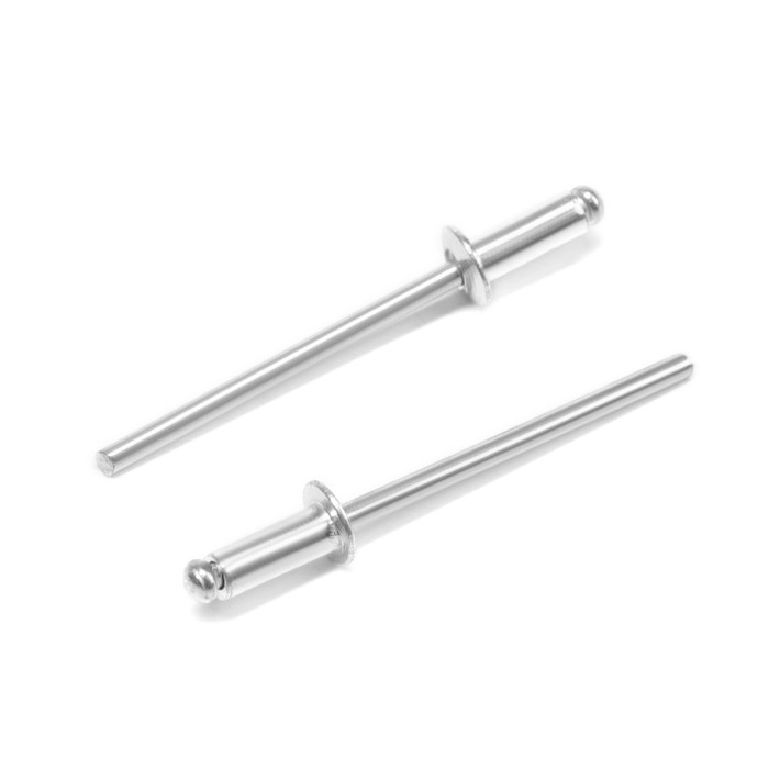 Заклёпки ТУНДРА krep, вытяжные, алюминий-сталь, 3.2×8 мм, неокрашенные, 1000 шт. - Фото 1