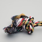 Игрушка канатная "2 узла" большая, 100 г, микс цветов - Фото 3