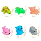 Игрушки для ванны резиновые «Любимые животные», 6 шт., с пищалкой, Крошка Я - Фото 3