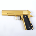 Пистолет пружинный Galaxy Colt 1911 G.13 золотистый, клб 6 мм - Фото 2
