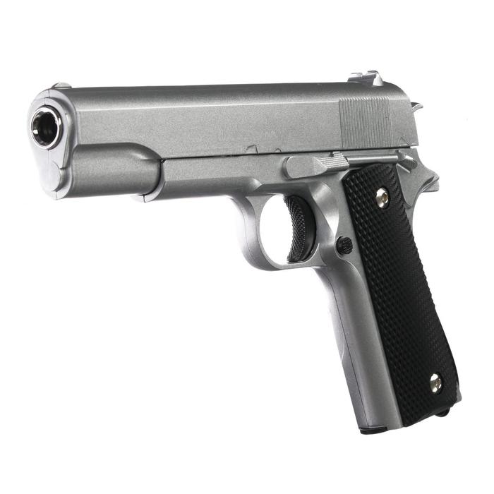 Пистолет страйкбольный "Galaxy" Colt 1911, серебристый, кал. 6 мм - фото 1905433250