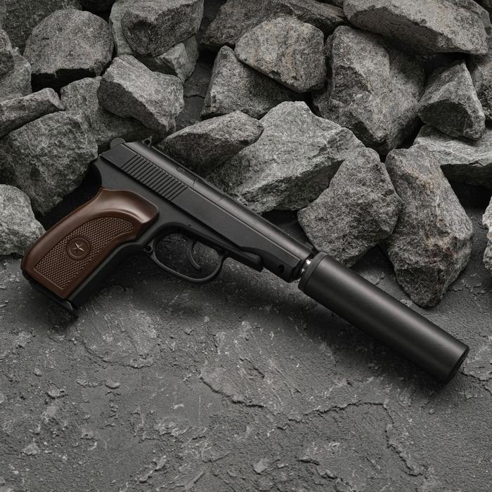 Пистолет страйкбольный "Galaxy" Макаров, с глушителем, кал. 6 мм - Фото 1