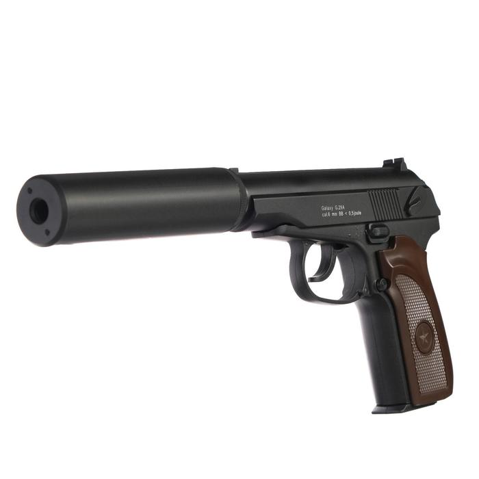 Пистолет страйкбольный "Galaxy" Макаров, с глушителем, кал. 6 мм - фото 1905433257