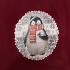 Плед Collorista "Пингвин" бордо 110х80 см, 100% п/э флис, 190 гр/м2 - Фото 2