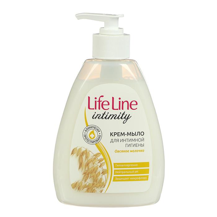 Крем-мыло для интимного ухода Life Line «Овсяное молочко», 280 г - Фото 1