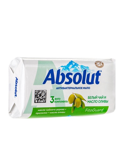 Мыло Absolut Nature «Белый чай и масло оливы», антибактериальное, 90 г