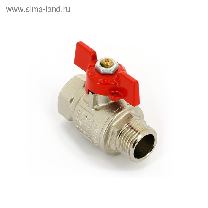 Кран шаровой UNI-FITT, наружная/внутренняя резьба 3/4", бабочка, 111T3000 - Фото 1