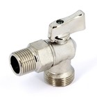 Кран шаровой UNI-FITT 181N2300, 1/2"х3/4" наружная резьба, угловой, без отражателя - Фото 2