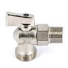 Кран шаровой UNI-FITT 181N2300, 1/2"х3/4" наружная резьба, угловой, без отражателя - Фото 4