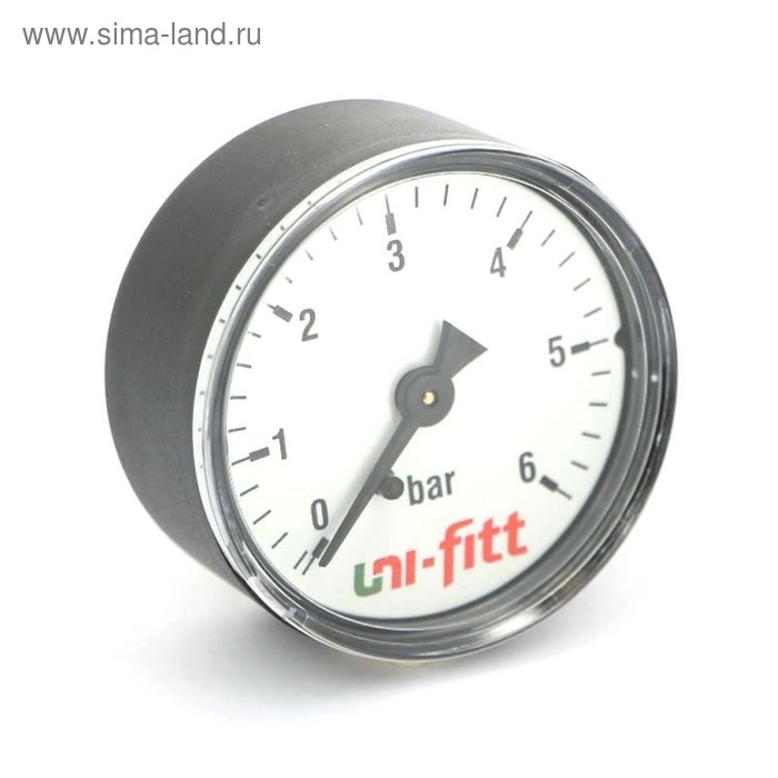 Манометр UNI-FITT 300P2030, аксиальный, 6 бар, диаметр 63 мм, 1/4" - Фото 1