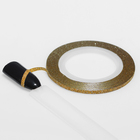 Лента клеевая для ногтей «Блёстки», 0,2 см, 10 м, цвет золотистый - Фото 1