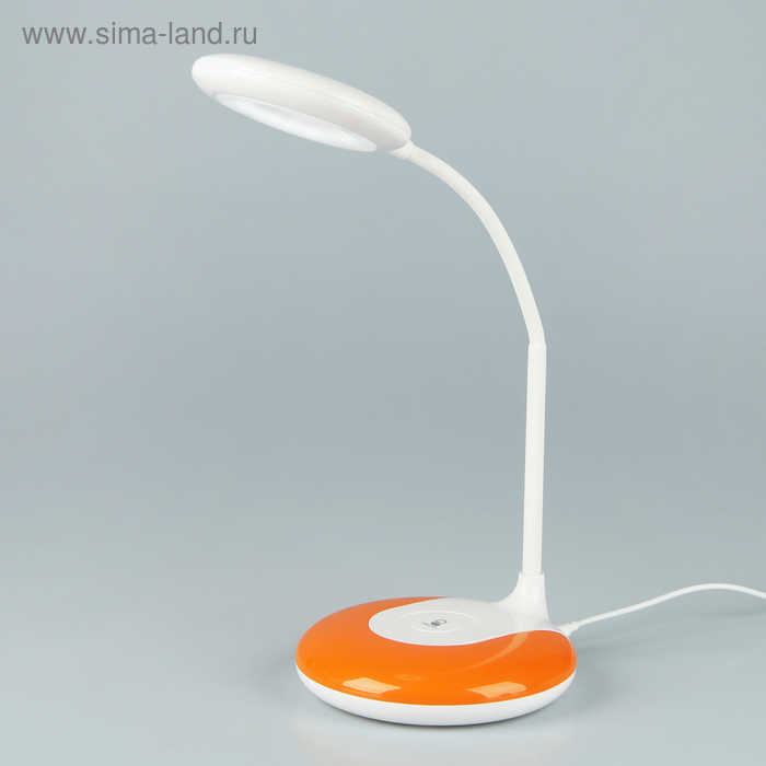 Лампа настольная сенсорная LED 3Вт USB 3АА "Озон" бело-жёлтая 30х13х13 см - Фото 1