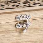 Шкатулка дерево с делениями "Сердца" 7,5х17х17 см - Фото 4