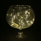 Гирлянда "Нить", 3 м, "Роса", LED-30-6V, (LR2032 2 шт.в комплекте), 1 режим, серебристая нить, свечение жёлтое - Фото 1