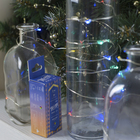 Гирлянда "Нить", 3 м, "Роса", LED-30-6V, (LR2032 2 шт.в комплекте), 1 режим, серебристая нить, свечение мульти - Фото 2