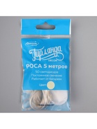 Гирлянда «Нить» 5 м роса, IP20, серебристая нить, 50 LED, батарейки CR2032х2 (в комплекте), свечение тёплое белое - Фото 16