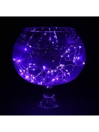 Гирлянда «Нить» 5 м роса, IP20, серебристая нить, 50 LED, батарейки CR2032×2 (в комплекте), свечение фиолетовое - Фото 6